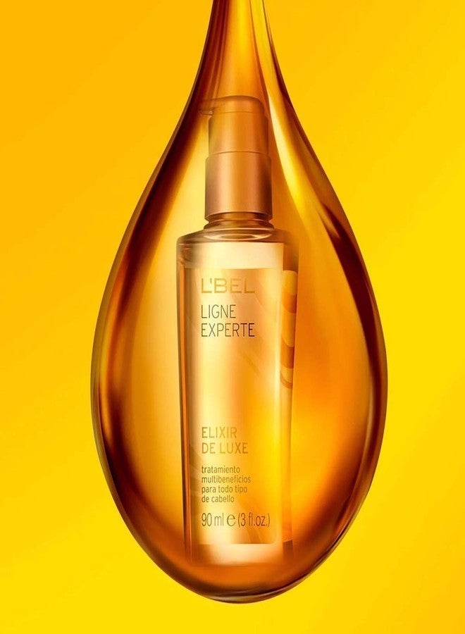 L'Bel LBEL, ELIXIR DE LUXE, MULTI-BENEFIT TREATMENT FOR ALL HAIR TYPES, 3 FL. OZ. - Image 4